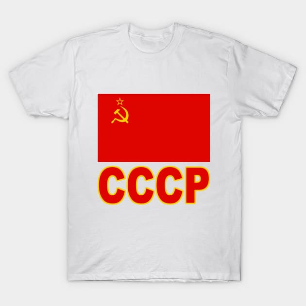 The Pride of the Soviet Union (CCCP) - National Flag Design T-Shirt by Naves